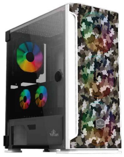 Gabinete YEYIAN YGH-49704 HOLLOW 2500 ATX - C/T 3VEN ARGB/MESH/USB/Blanco Gabinete YEYIAN YGH-49704 HOLLOW 2500 ATX - C/T 3VEN ARGB/MESH/USB/Blanco